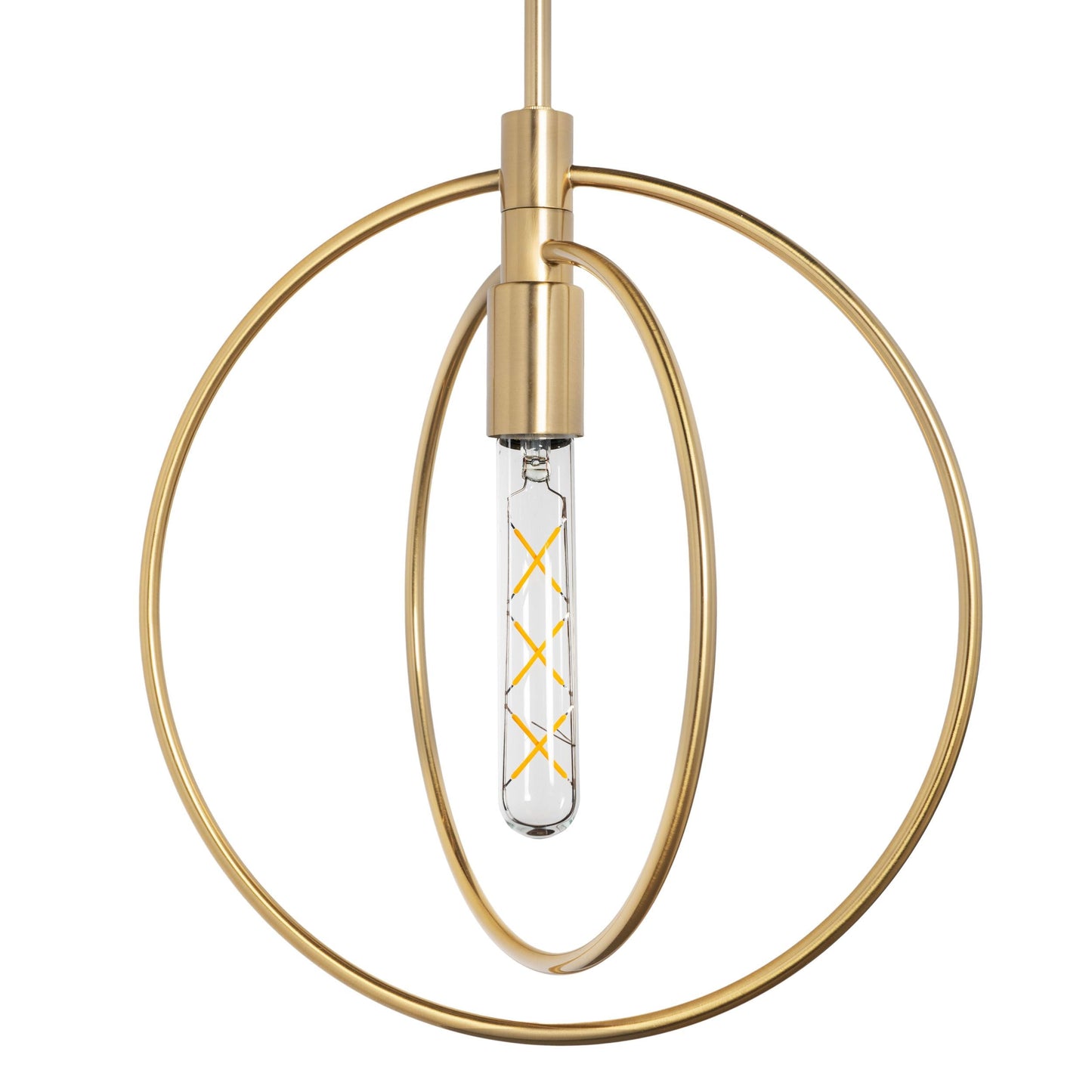 Nyla Single Light Brass Pendant